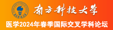 骚逼熟女南方科技大学医学2024年春季国际交叉学科论坛